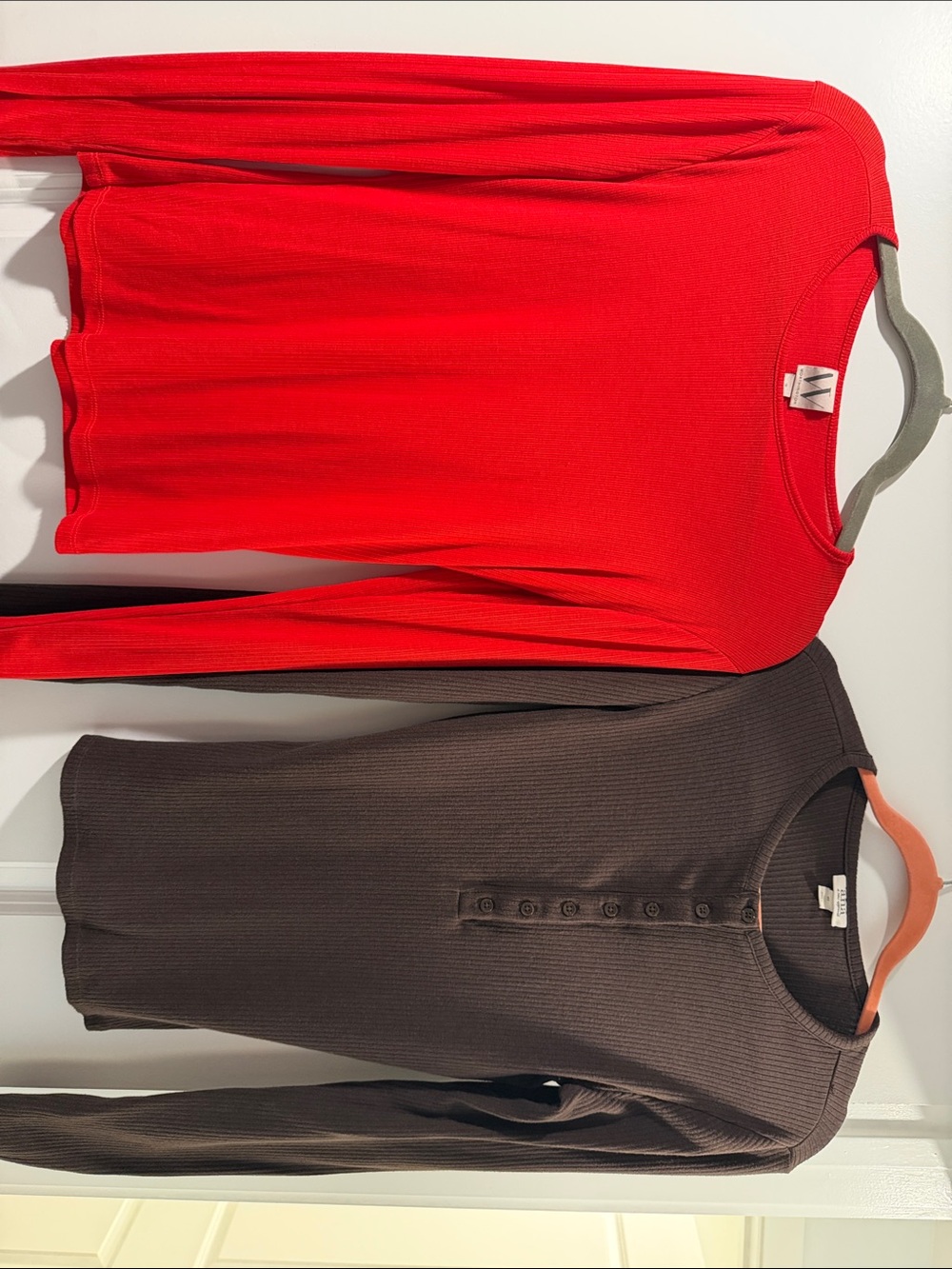 Anna Red Long Sleeve Top